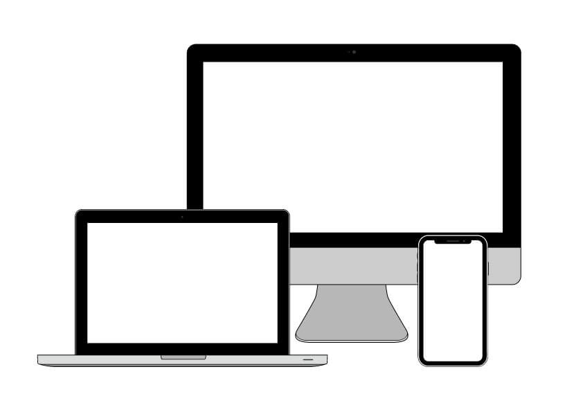 パソコンとタブレットとスマートフォン