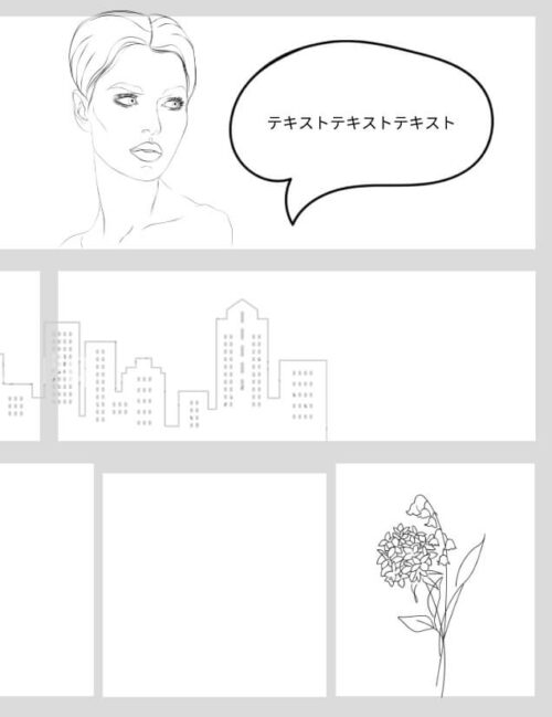 線が細すぎる漫画